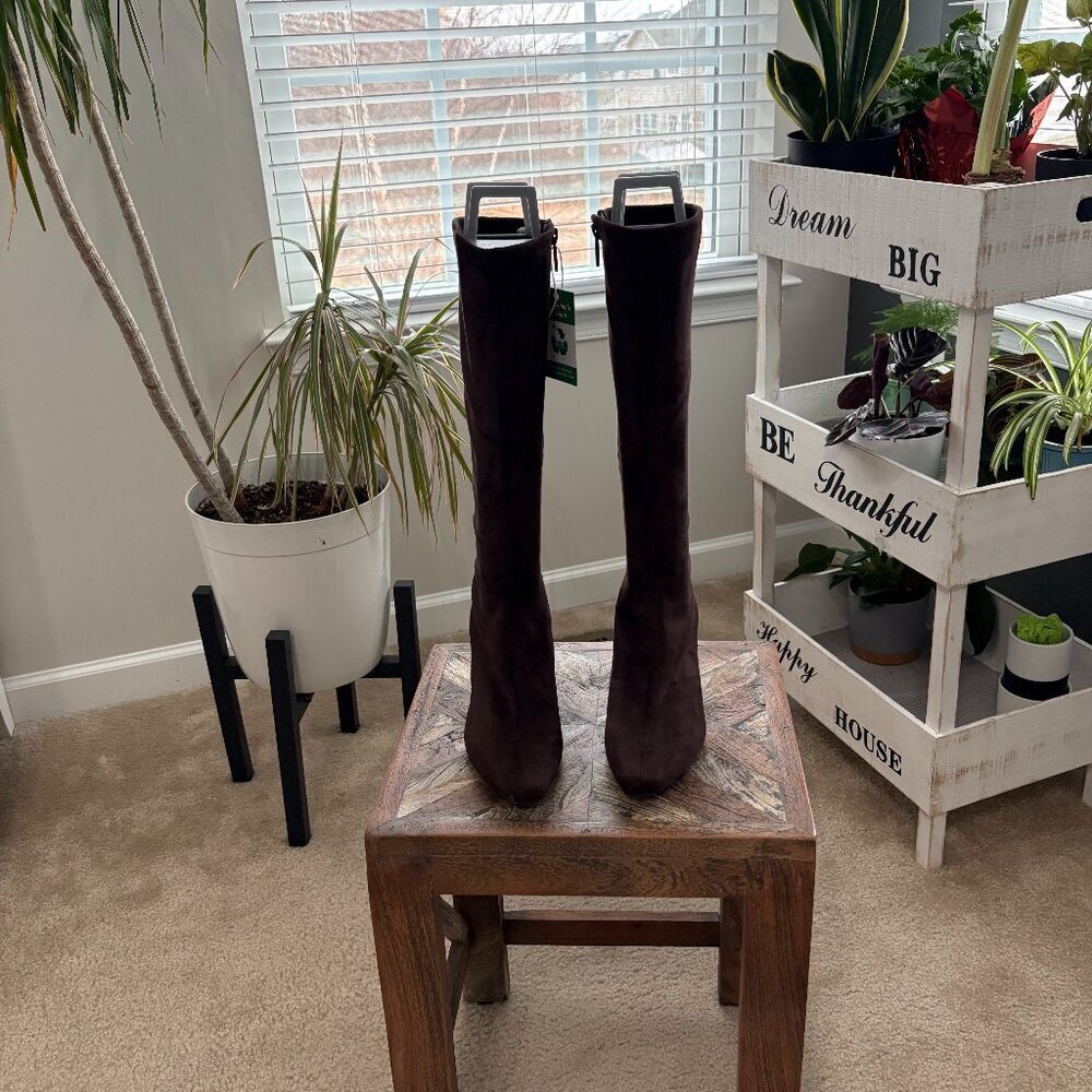 " I.M.P.O Stretch Naja Women’s Brown Suede Knee-High Boots Size 6.5 "